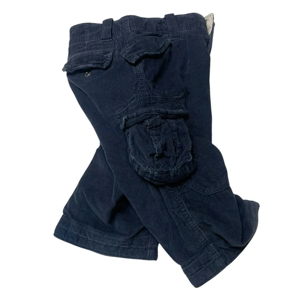 Cargo pants navy blue corduroy baby Gap 12-18 m lined